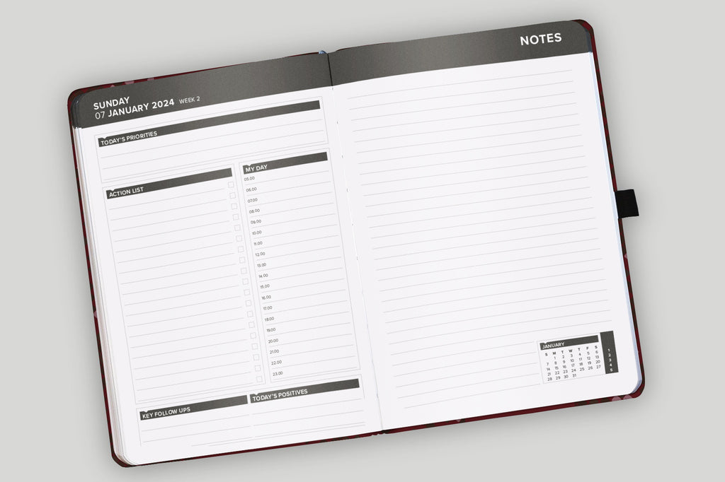 2024 Executive Quarterly Notebook Planner A5 – spaghettibooks
